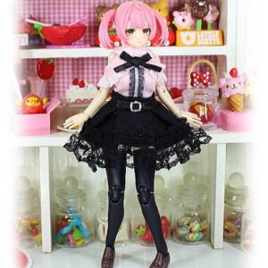 [預購商品](HoneySnow)1/12DOLL【地雷系ワンピ】 ホワイト(粉)