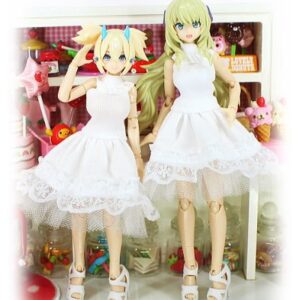 [預購商品](HoneySnow)1/12DOLL【タートルワンピ】チュール ホワイト