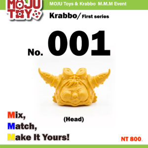 【MOJU Toys】Krabbo 蟹寶 第一彈 No. 001 頭部配件 (基本色可選）