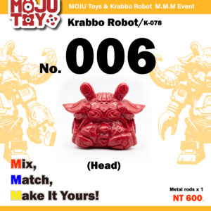 【MOJU Toys】Krabbo Robot 機甲蟹寶 No.006 頭部配件(基本色可選）